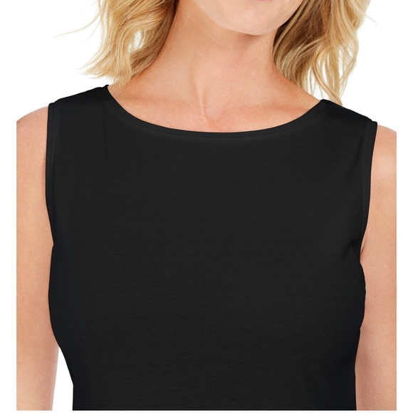 Karen Scott Petite Boat Neck Tank Top Sz PXL NWT - Picture 2 of 3